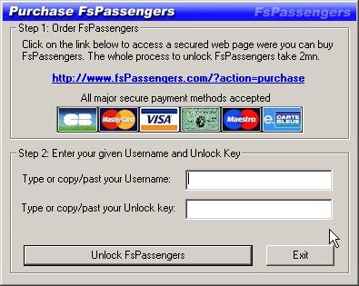 fsx passenger product key